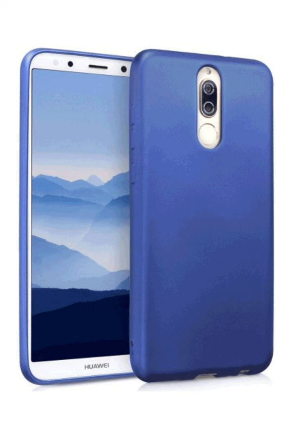 Huawei Mate 10 Lite Mavi Silikon Rubber Kılıf Arka Kapak