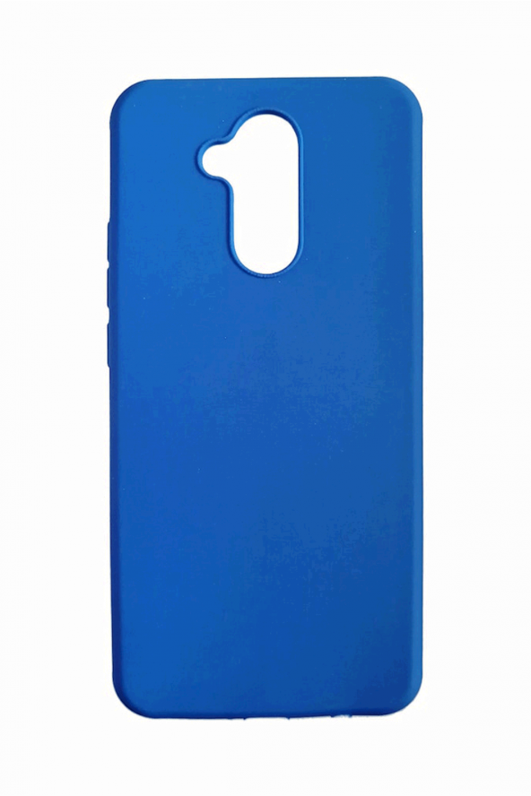 Huawei Mate 20 Lite Mavi Silikon Rubber Kılıf Arka Kapak