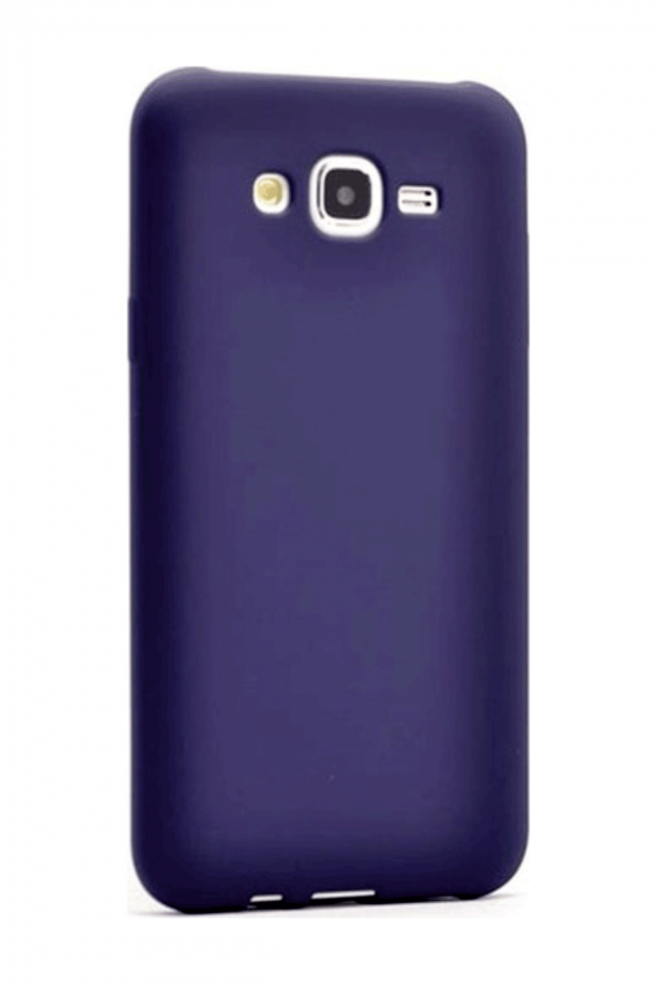 Samsung Galaxy J7 2016 Lacivert Silikon Rubber Kılıf Arka Kapak - 2