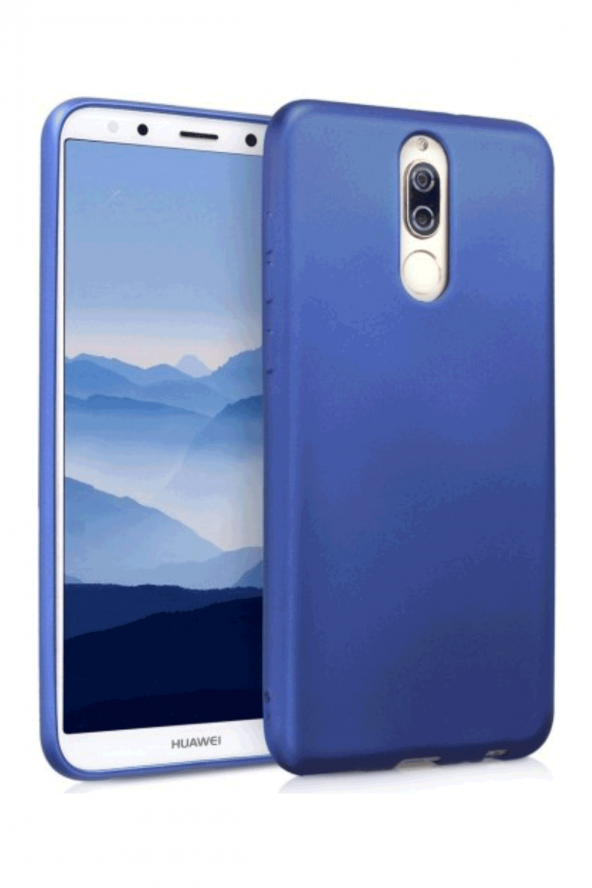 Huawei Mate 10 Lite Mavi Silikon Rubber Kılıf Arka Kapak - 2