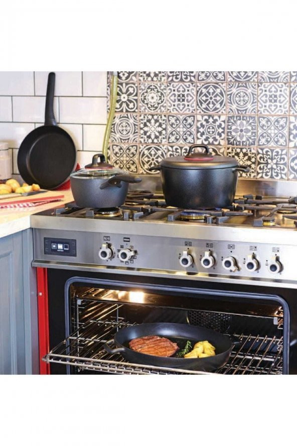 Korkmaz A1353 Gusto Plus Tencere 26 x 13 - Resim 2