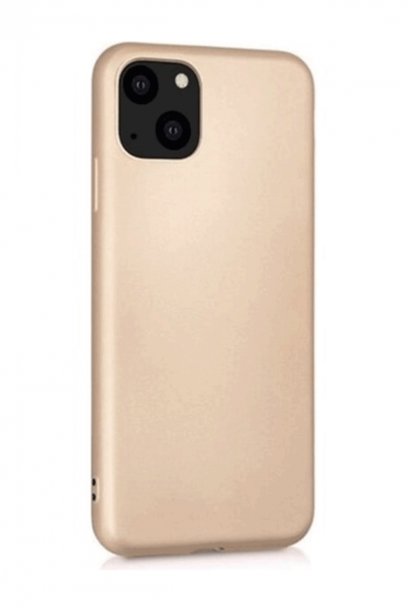 IPhone 13 Gold Silikon Rubber Kılıf Arka Kapak - 2