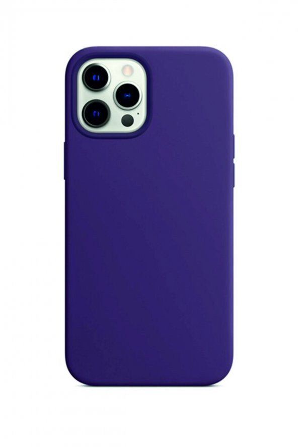 IPhone 13 Pro Mor Silikon Rubber Kılıf Arka Kapak ürün görseli 1