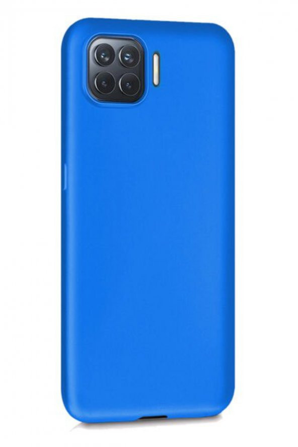 Oppo A73 Mavi Silikon Rubber Kılıf Arka Kapak