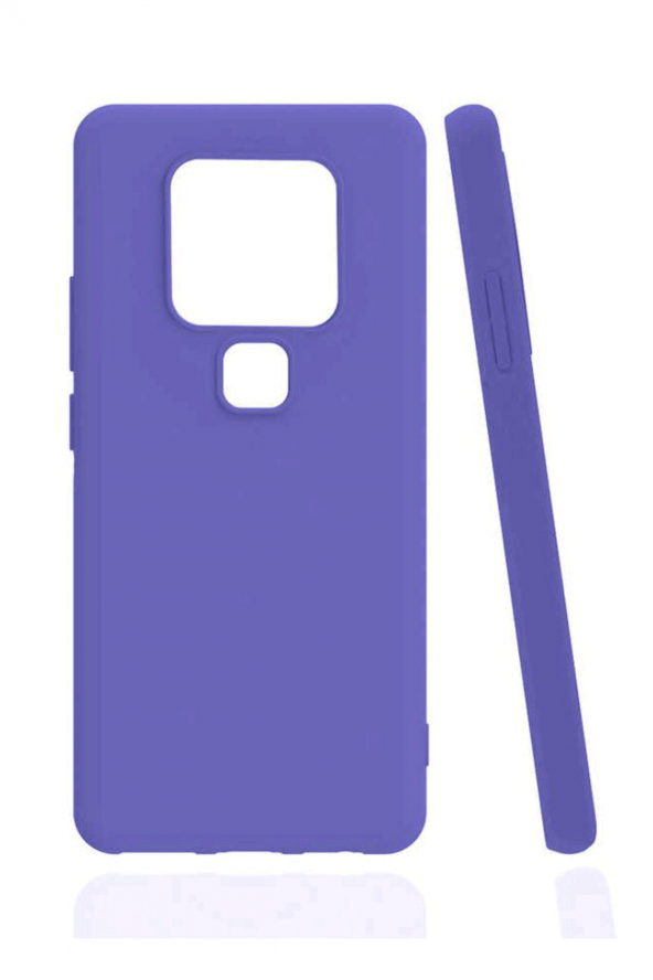 Tecno Camon 16 Premier Lila Silikon Rubber Kılıf Arka Kapak - 2
