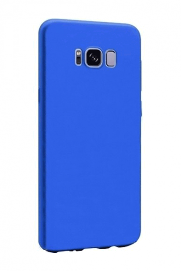Samsung Galaxy S8 Mavi Silikon Rubber Kılıf Arka Kapak