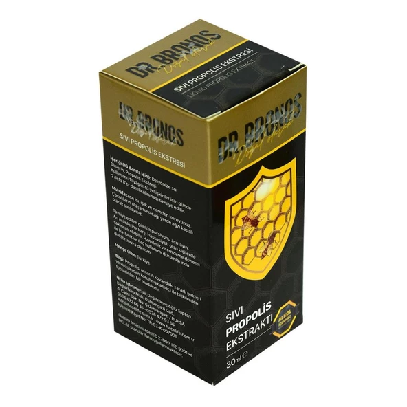 Dr.Bronos Alkolsüz Su Bazlı Sıvı Propolis Ekstraktı 30ML