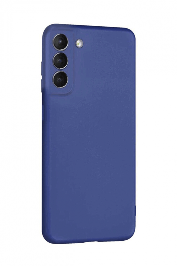 Samsung Galaxy S21 FE Mavi Silikon Rubber Kılıf Arka Kapak