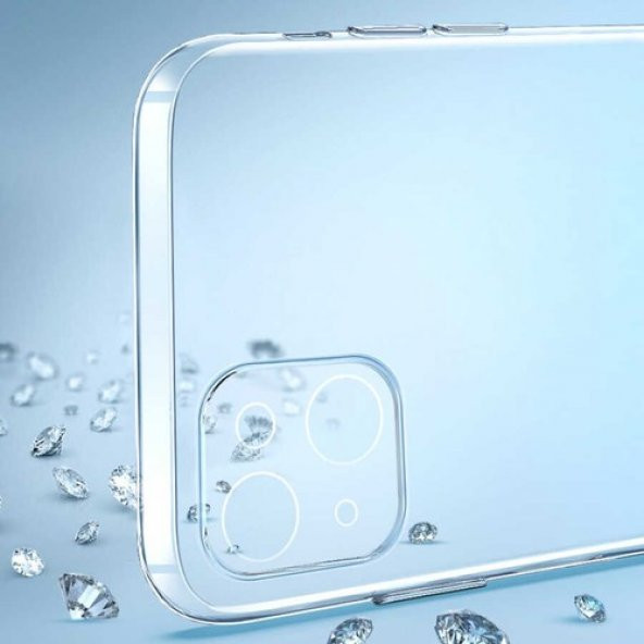 Eonaks Apple iPhone 13 Uyumlu Şeffaf Kamera Korumalı Silikon Kılıf Arka Kapak - 3