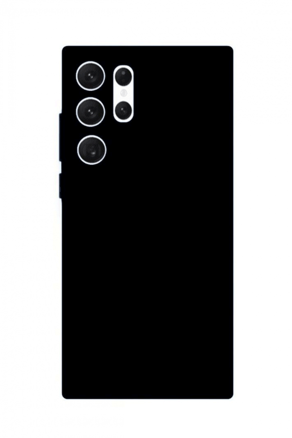 Samsung Galaxy S22 Ultra Siyah Silikon Rubber Kılıf Arka Kapak