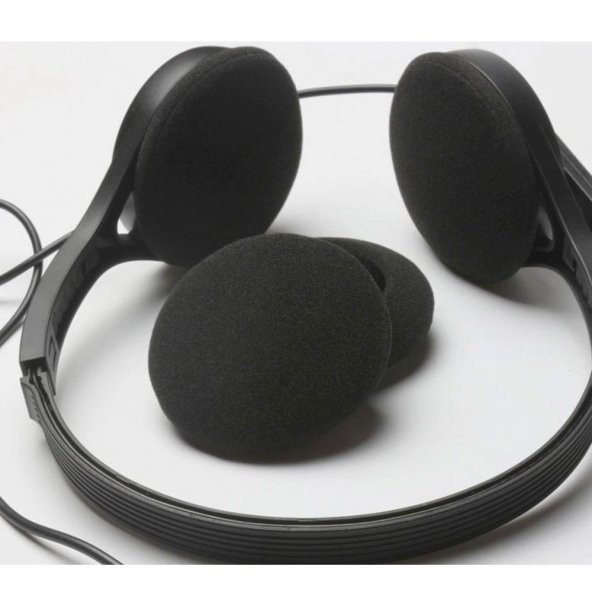 2 Çift Kulaklık Süngeri 6,5 Cm Mp3 Mp4 Yedek Sünger - 4