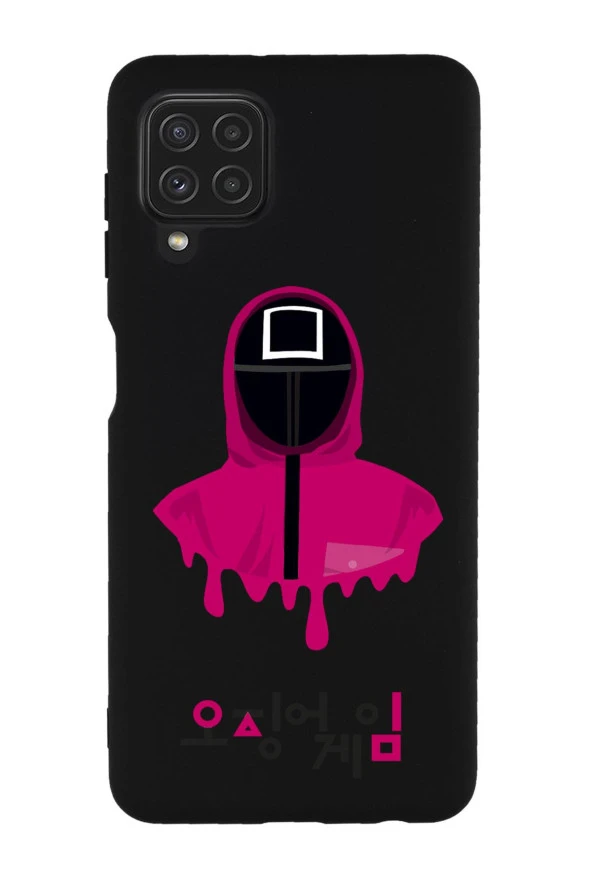 Galaxy M22 Uyumlu Squid Game Desenli Premium Silikonlu Lansman Telefon Kılıfı - 5