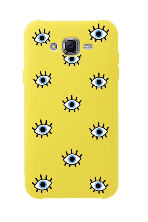 Samsung J7 Core Nazar Gözler Premium Silikonlu Telefon Kılıfı - 3