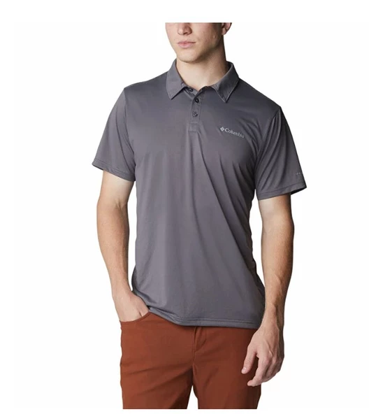 Columbia Hike Polo Erkek Kısa Kollu Polo Yaka Tişört Gri AO3614-023