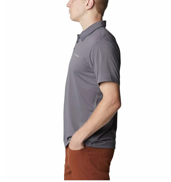 Columbia Hike Polo Erkek Kısa Kollu Polo Yaka Tişört Gri AO3614-023 - Resim 3