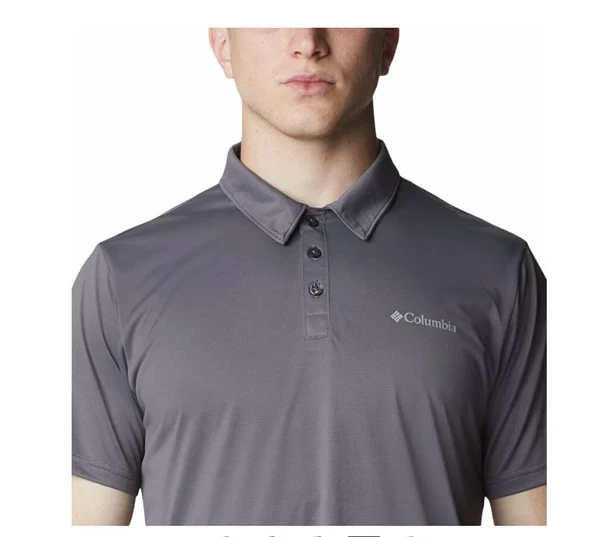 Columbia Hike Polo Erkek Kısa Kollu Polo Yaka Tişört Gri AO3614-023 - Resim 4
