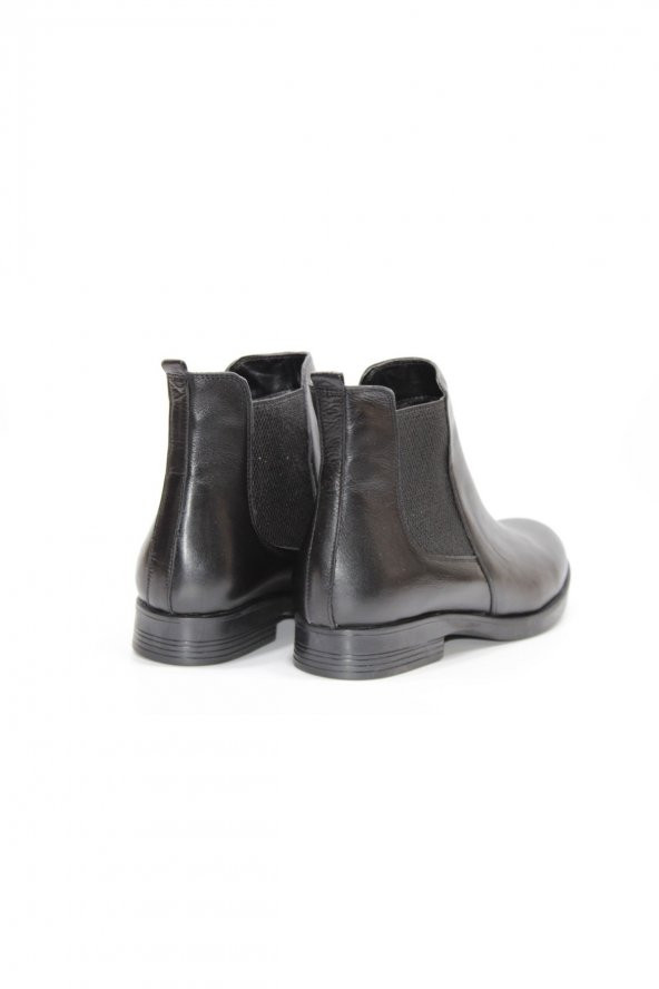 HAKİKİ DERİ ORTOPEDİK İKİ TARAFI LASTİKLİ BOT - 8