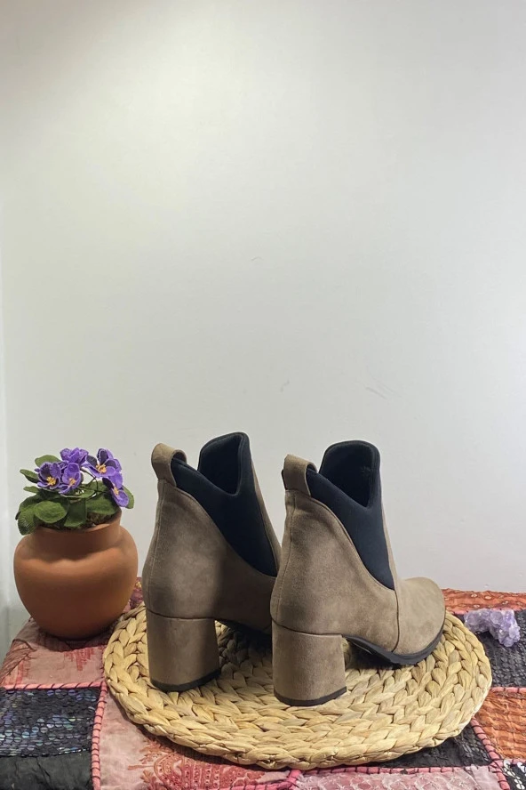 Süet Topuklu Bot - 11