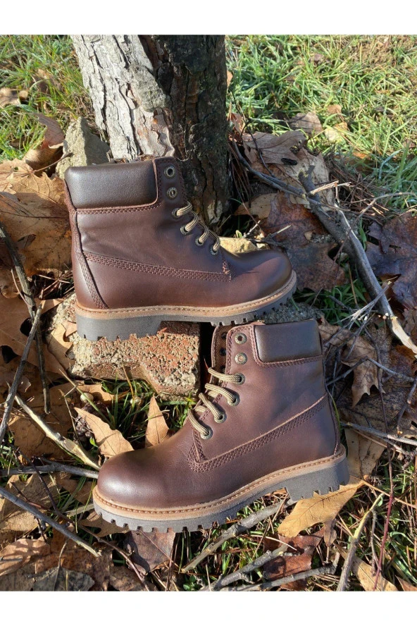 HAKİKİ DERİ OUTDOOR-TREKKİNG BOT KAHVERENGİ - 2