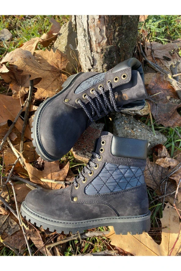 HAKİKİ DERİ OUTDOOR-TREKKİNG BOT SÜET SİYAH&LACİVERT