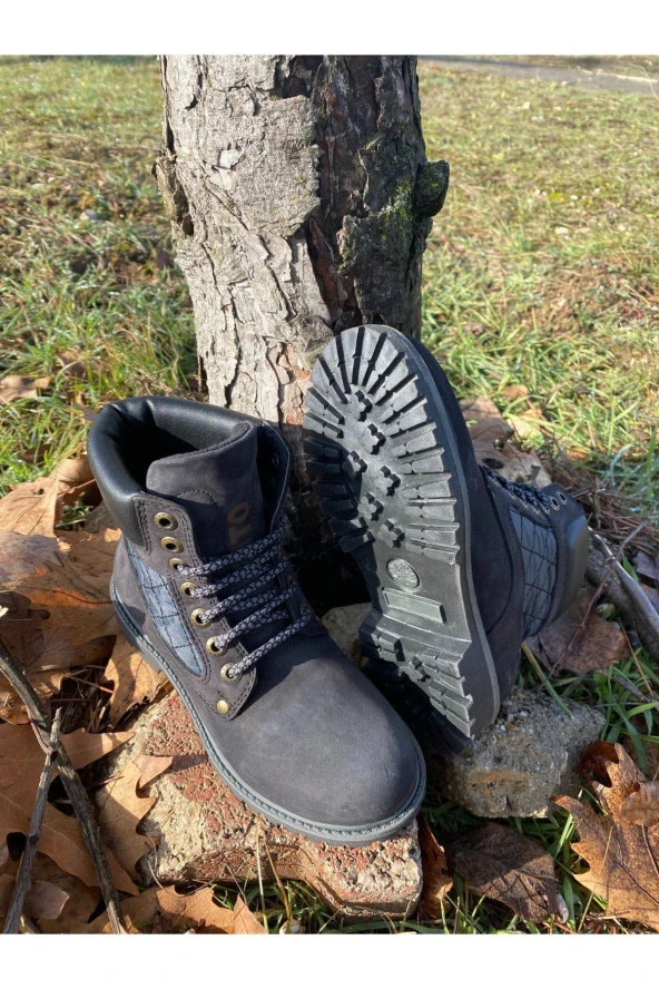 HAKİKİ DERİ OUTDOOR-TREKKİNG BOT SÜET SİYAH&LACİVERT - 3