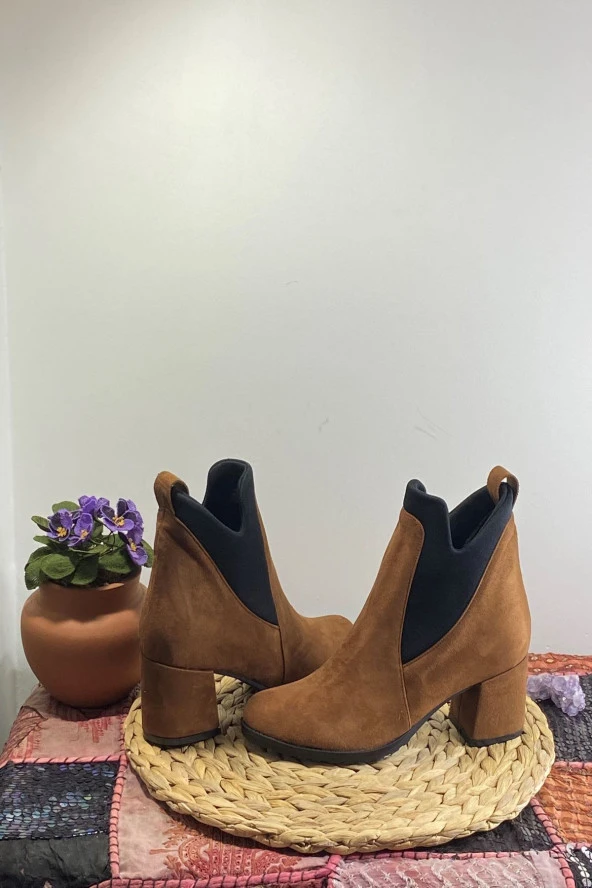 Süet Topuklu Bot - 2