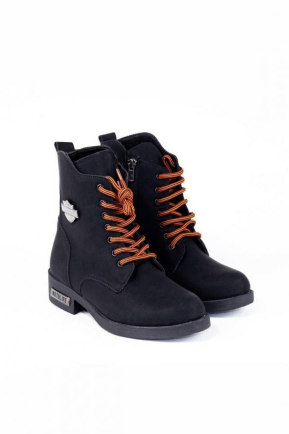 Kadın Siyah Nubuk Bot - 2