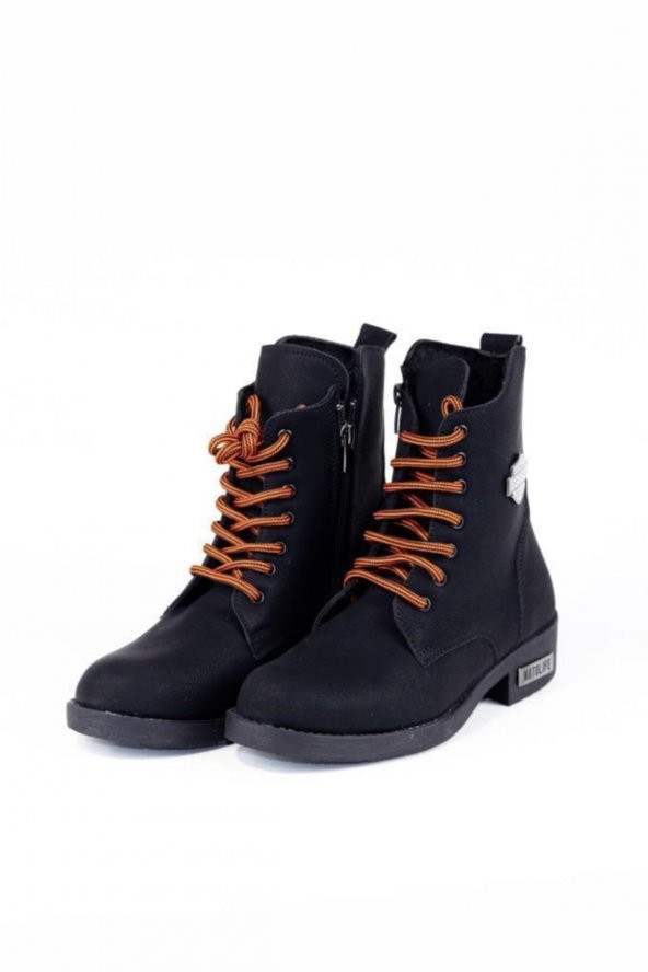 Kadın Siyah Nubuk Bot - 3