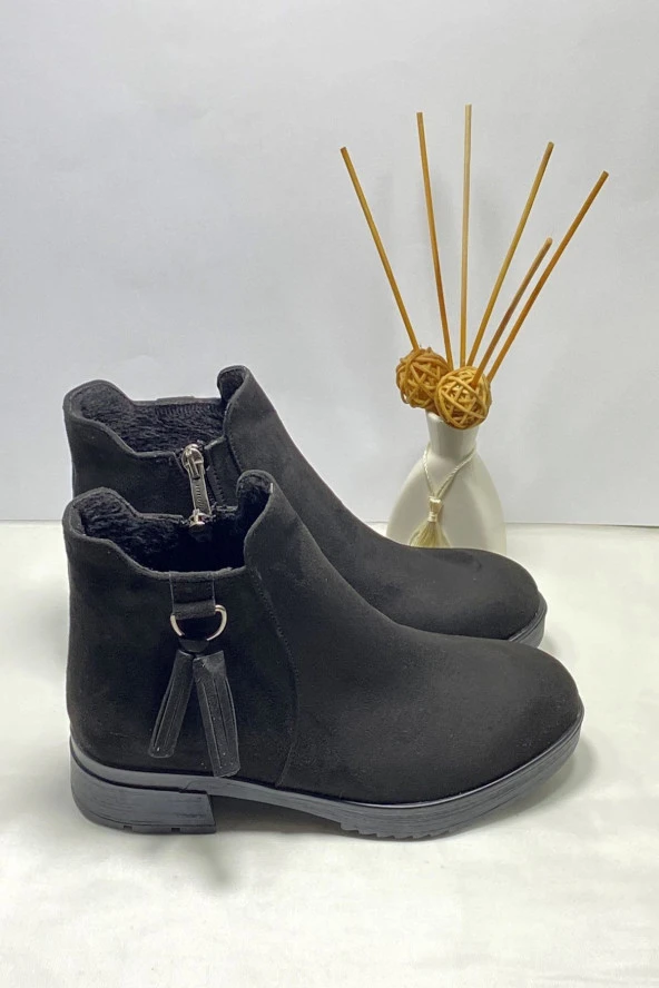 GÜNLÜK YANI PÜSKÜLLÜ BOT SÜET - 4