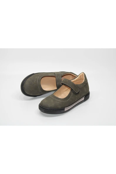 KIZ ÇOCUĞU ATKILI CIRTLI KAYMAZ ORTOPEDİK TABAN GÜNLÜK- KLASİK RAHAT AYAKKABI - 4