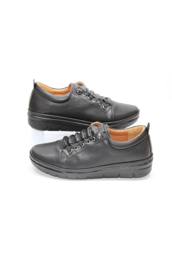 GND ORTOPEDİK DÜZTABAN BAĞSIZ ÖNÜ LASTİKLİ KOLAY GİYİM GÜNLÜK AYAKKABI - 4