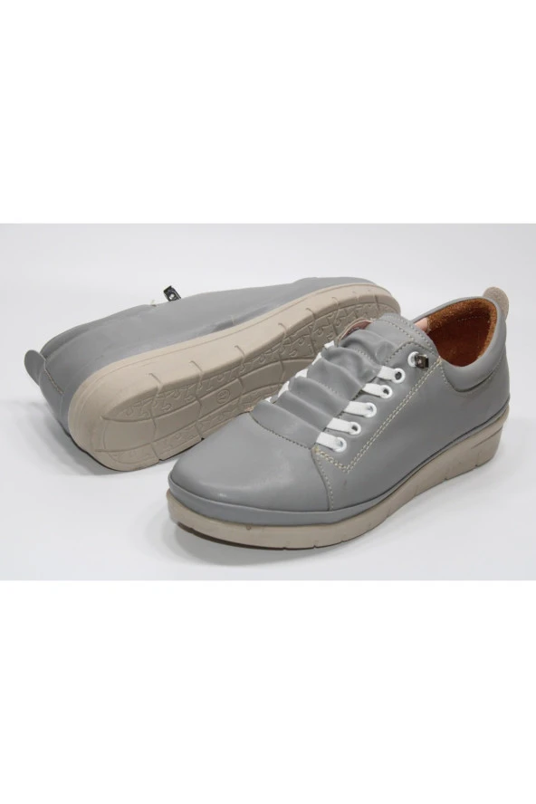 GND ORTOPEDİK DÜZTABAN BAĞSIZ ÖNÜ LASTİKLİ KOLAY GİYİM GÜNLÜK AYAKKABI - 10