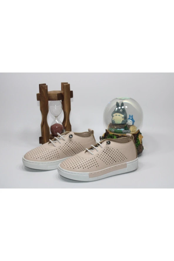 KIZ ÇOCUĞU LASTİK BAĞCIKLI GÜNLÜK RAHAT GİYİM ÇARIK AYAKKABI - 12