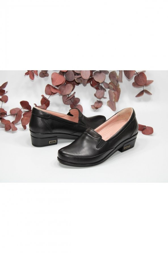 MARYJANE HAKİKİDERİ KISA TOPUKLU LAZER BASKI RAHAT GÜNLÜK KLASİK AYAKKABI - 8