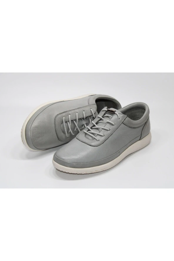 MARYJANE HAKİKİDERİ ORTOPEDİK DÜZ TABAN LASTİK BAĞCIKLI GÜNLÜK  RAHAT ÇARIK AYAKKABI - 2