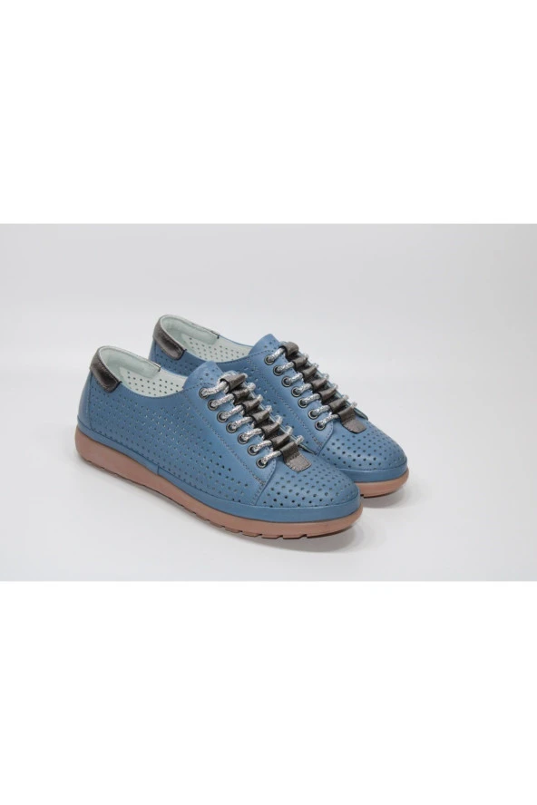 MARYJANE HAKİKİ DERİ ORTOPEDİK BAĞCIKLI GÜNLÜK RAHAT AYAKKABI - 5