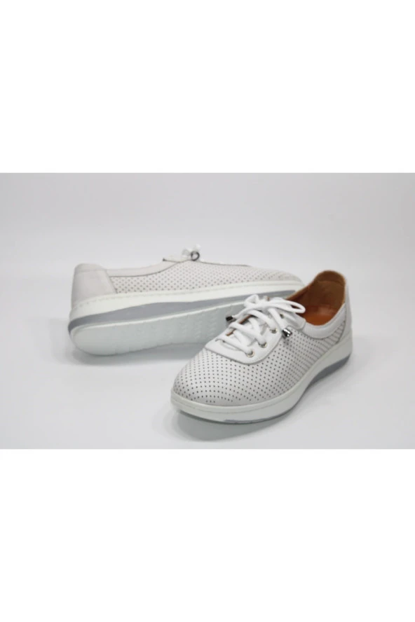 MARYJANE HAKİKİ DERİ ORTOPEDİK LASTİK BAĞCIKLI GÜNLÜK RAHAT AYAKKABI - 4