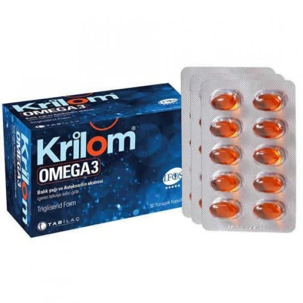 Krilom Omega-3 Balık Yağı 50 Kapsül