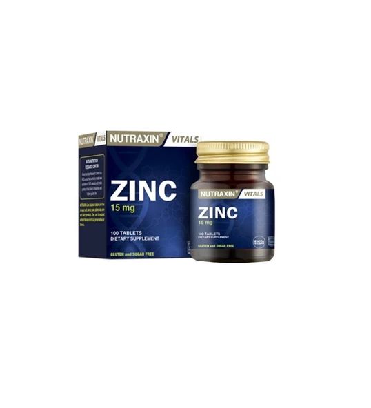 Nutraxin Zinc 15 mg 100 Tablet ürün görseli