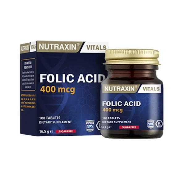 Nutraxin Folic Acid 100 Tablet ürün görseli