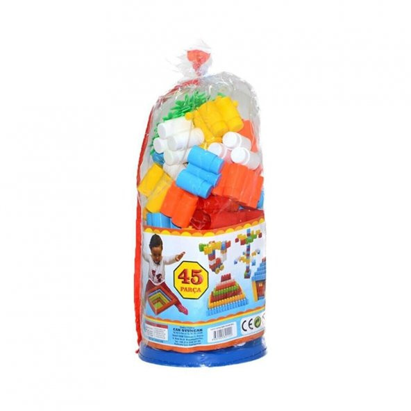 Silindir 45 Parça Mini Lego Seti - 1