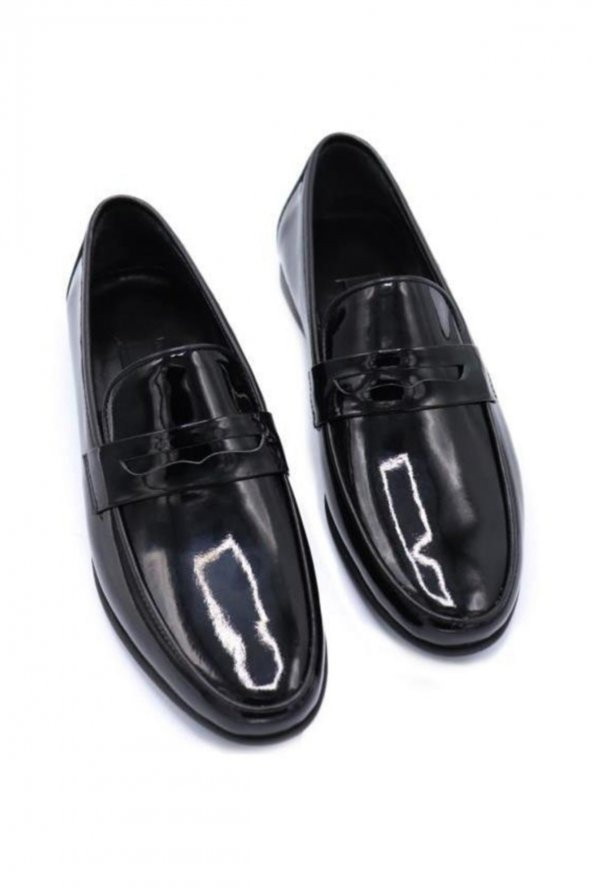 Hakiki Deri Siyah Rugan Erkek Klasik Ayakkabı M278-l