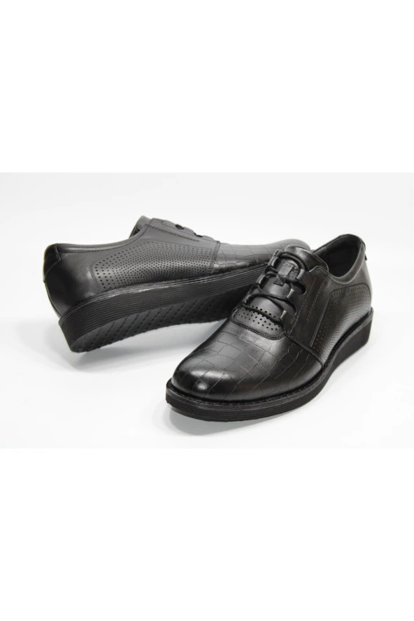 CARE HAKİKİDERİ POLİÜRETAN SPOR TABAN MODEL BAĞCIKLI KLASİK ERKEK AYAKKABI