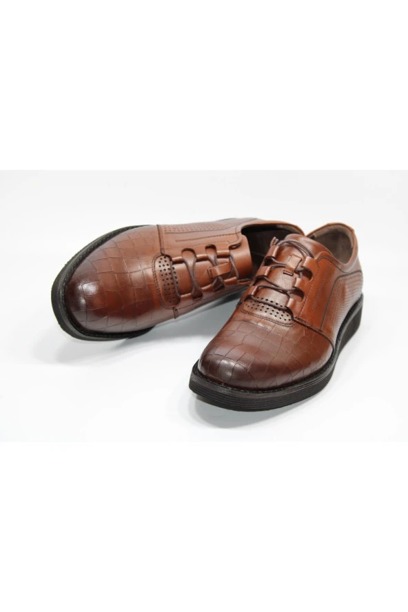 CARE HAKİKİDERİ POLİÜRETAN SPOR TABAN MODEL BAĞCIKLI KLASİK ERKEK AYAKKABI - 7