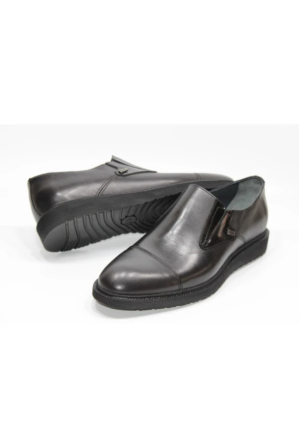 BERENNİ HAKİKİDERİ POLİÜRETAN DÜZ TABAN MASKARATLI MODEL KLASİK ERKEK AYAKKABI - 7