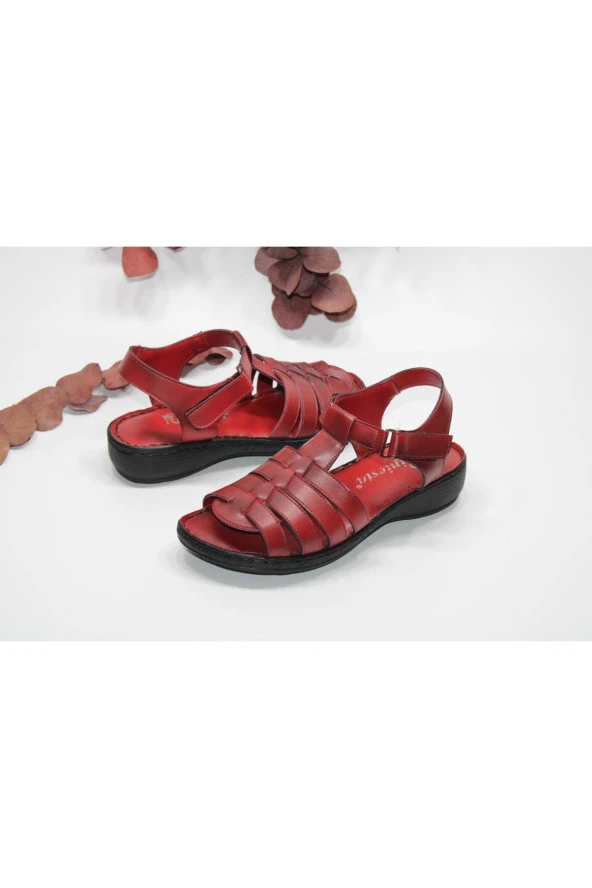 İNİESTA ÖNÜ VE ARKASI AÇIK ORTOPEDİK HAFİF TABAN GÜNLÜK RAHAT SANDALET - 2