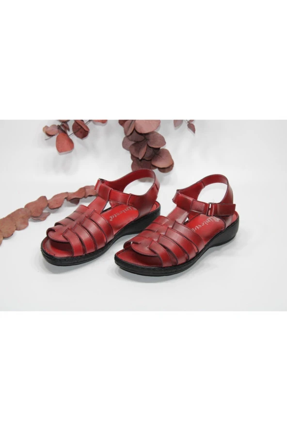 İNİESTA ÖNÜ VE ARKASI AÇIK ORTOPEDİK HAFİF TABAN GÜNLÜK RAHAT SANDALET - 3