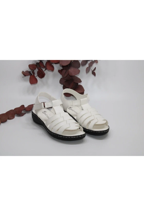 İNİESTA ÖNÜ VE ARKASI AÇIK ORTOPEDİK HAFİF TABAN GÜNLÜK RAHAT SANDALET - 5