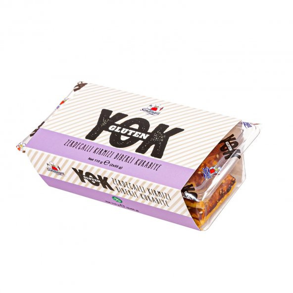 Sinangil Gluten YOK Zerdeçallı Kırmızı Biberli Kurabiye 110 Gr