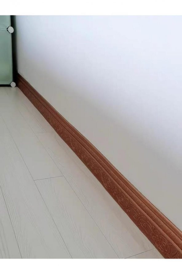 Renkli Duvarlar 4 Adet 8 cm-115 cm Kahverengi Motifli Yapışkanlı Çıta Motifbrown - Resim 2